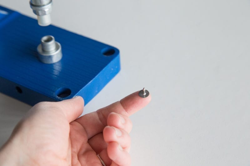 Never Rip Workware Rivet Button Installing Jeans Hardware with an Industrial Hand Press | Closet Core ...